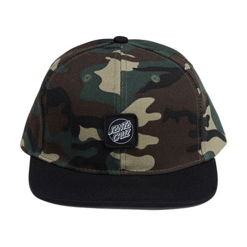 Santa Cruz Cruz Label Snapback Hat - Camo/Black