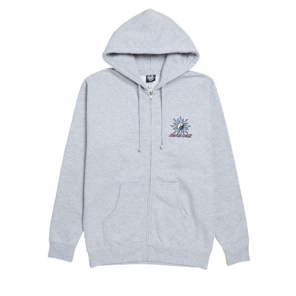 Santa Cruz Sol Spiral Zip Hoodie - Grey Heather – CCS
