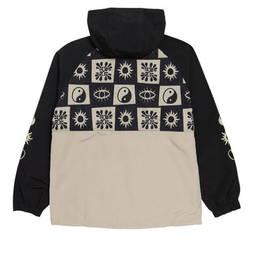 Santa Cruz Strange Check Anorak Jacket - Black/Tan