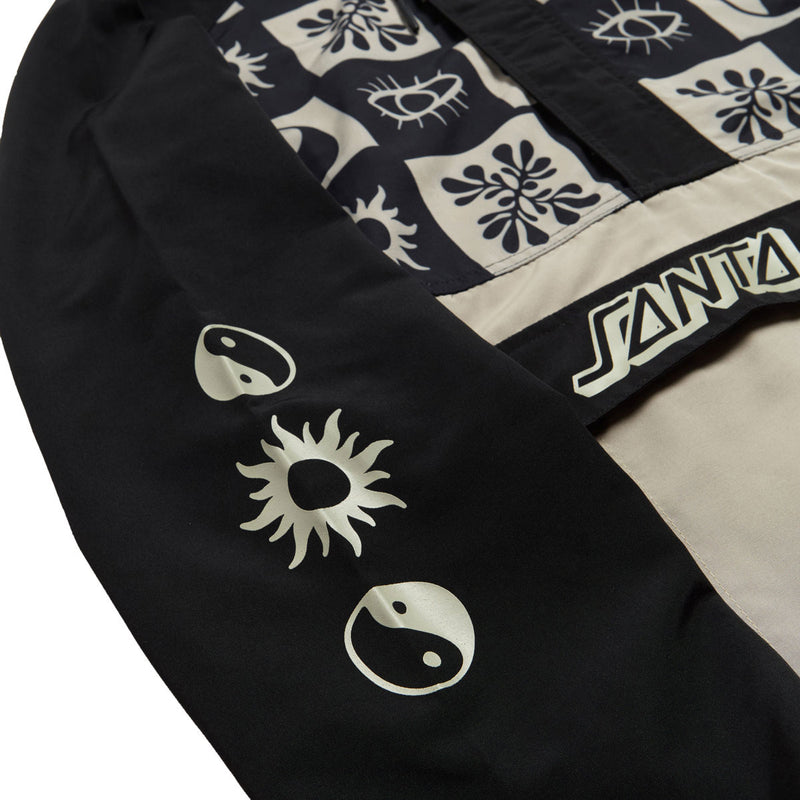 Santa Cruz Strange Check Anorak Jacket - Black/Tan