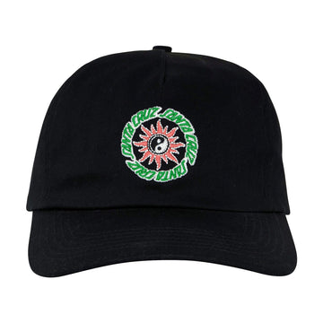 Santa Cruz Sol Spiral Snapback Hat - Black