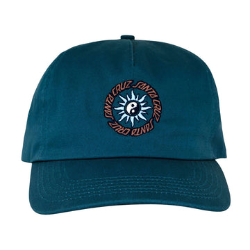 Santa Cruz Sol Spiral Snapback Hat - Deep Teal