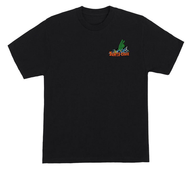 Santa Cruz Kendall Grid Hand T-Shirt - Black