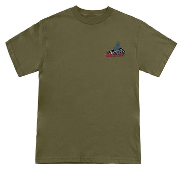 Santa Cruz Kendall Grid Hand T-Shirt - Military Green