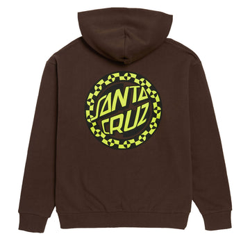 Santa Cruz Malba Crash Dot Hoodie - Brown