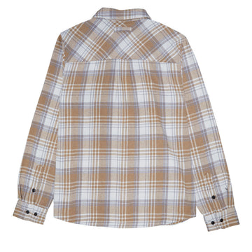 Santa Cruz Classic Long Sleeve Flannel Shirt - Sand Plaid