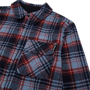 Santa Cruz Classic Long Sleeve Flannel Shirt - Blue Plaid