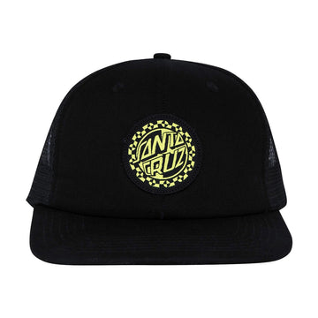Santa Cruz Malba Crash Dot Trucker Hat - Black