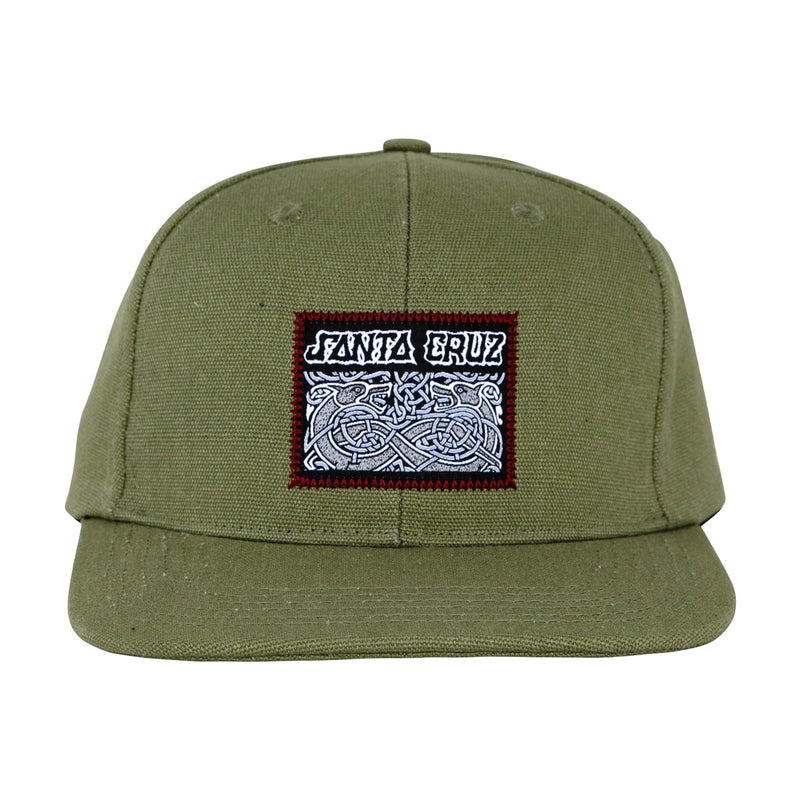 Santa Cruz Dressen Celtic Dogs Snapback Hat - Olive