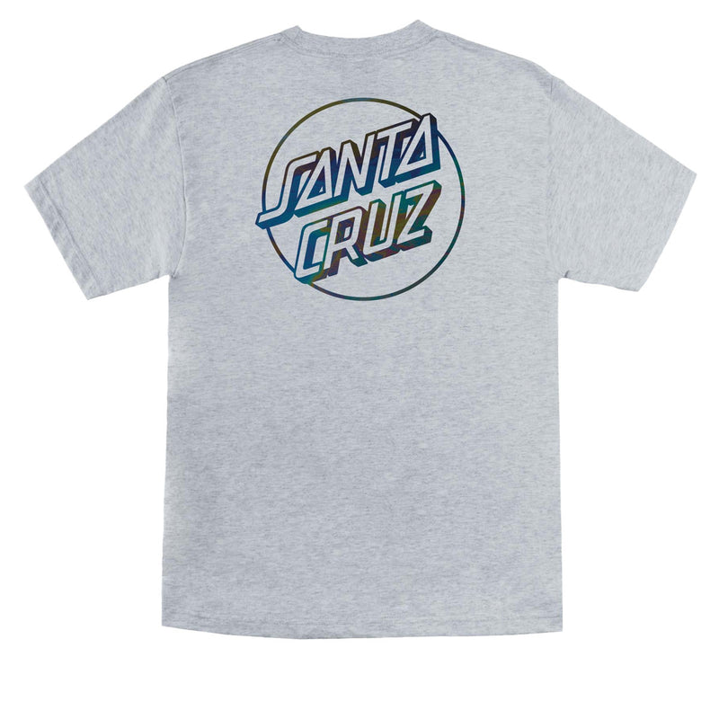Santa Cruz Opus Dot T-Shirt - Sport Grey/Oil Slick Foil