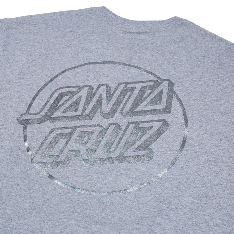 Santa Cruz Opus Dot T-Shirt - Sport Grey/Oil Slick Foil