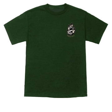Santa Cruz Screaming Fire Oval T-Shirt - Forest