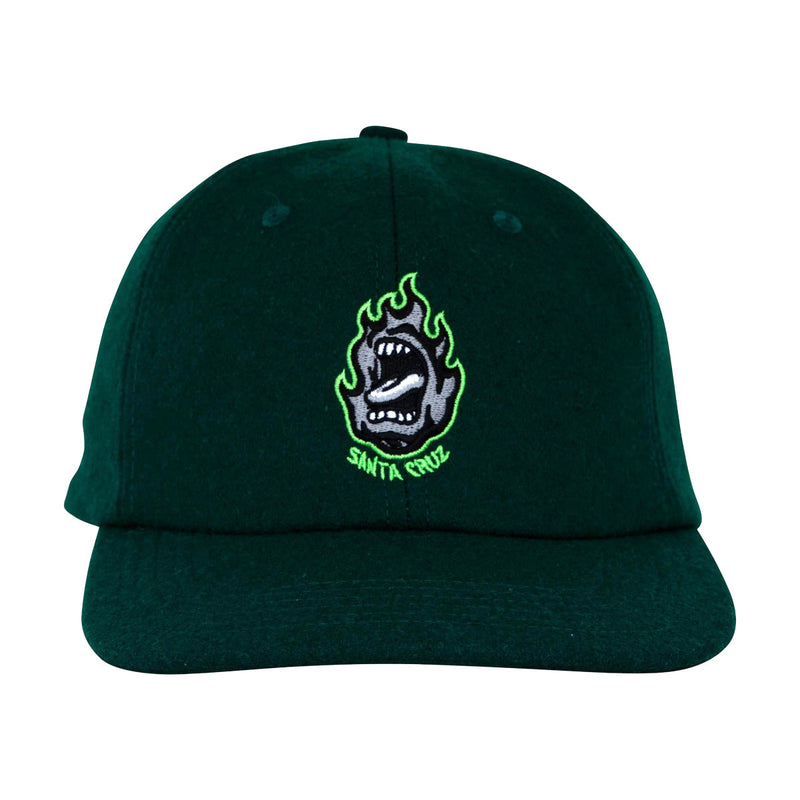 Santa Cruz Screaming Fire Snapback Hat - Forest