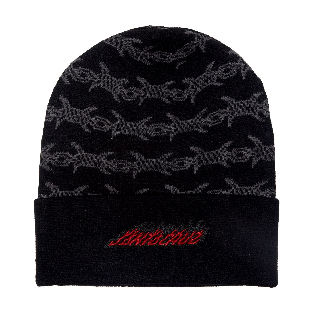 Santa Cruz Wired Flame Long Shoreman Beanie - Black – CCS