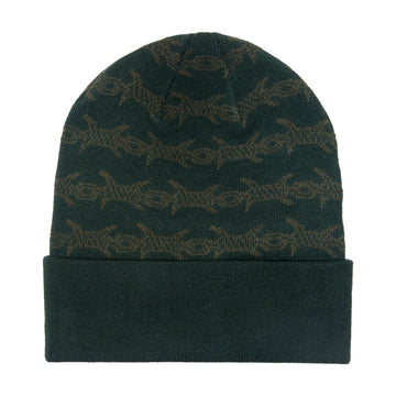 Santa Cruz Wired Flame Long Shoreman Beanie - Forest