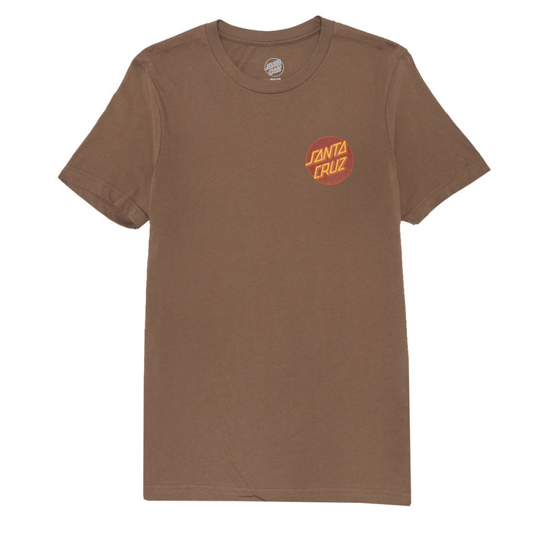 Santa Cruz Womens Other Dot Chest Relaxed T-Shirt - Vintage Brown