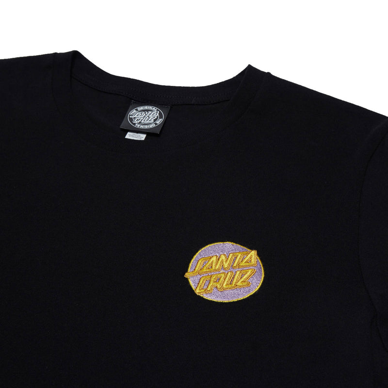 Santa Cruz Womens Cruz Embroidered Relaxed T-Shirt - Black