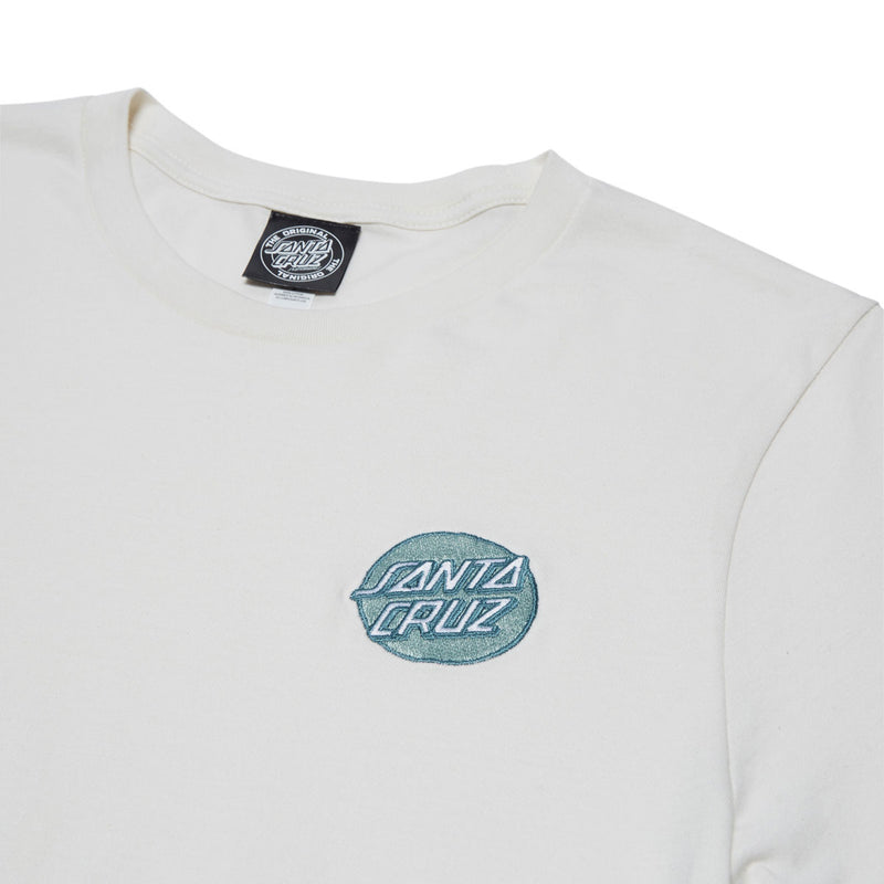 Santa Cruz Womens Cruz Embroidered Relaxed T-Shirt - Vintage White