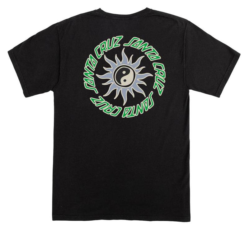 Santa Cruz Womens Sol Spiral Center Relaxed T-Shirt - Black