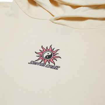 Santa Cruz Womens Sol Spiral Center Cropped Hoodie - Bone