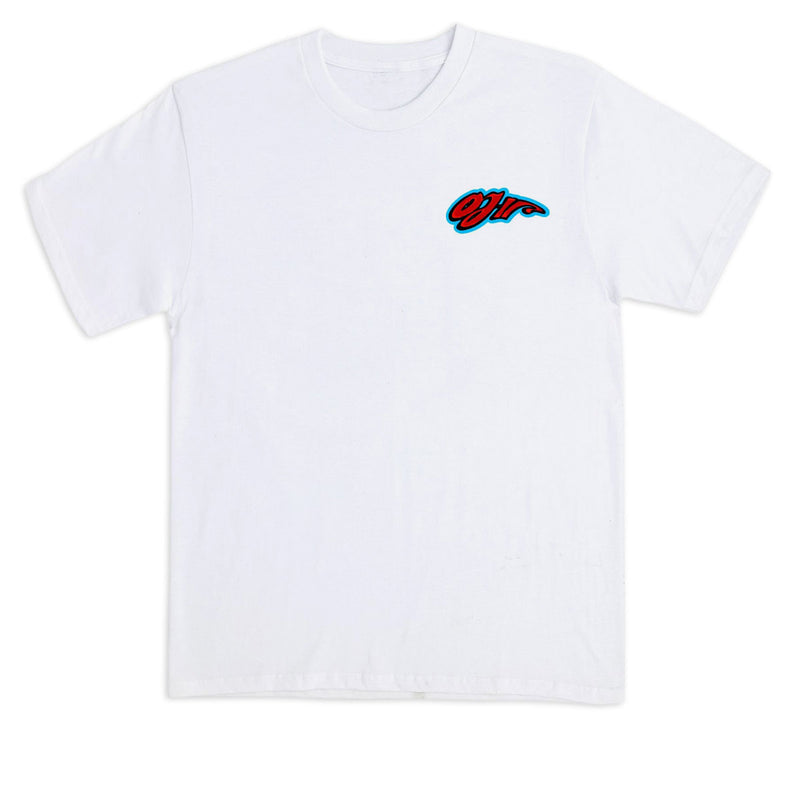 OJ Speed Wheels Screaming Hand T-Shirt - White
