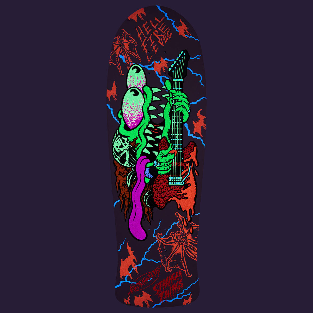 Santa Cruz x Stranger Things Meek Slasher Eddie Reveal Skateboard