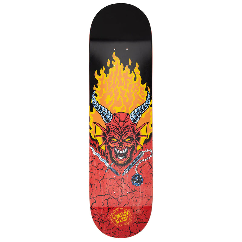 Santa Cruz x Stranger Things Hellfire Club Skateboard Deck - Glow In The Dark - 8.25