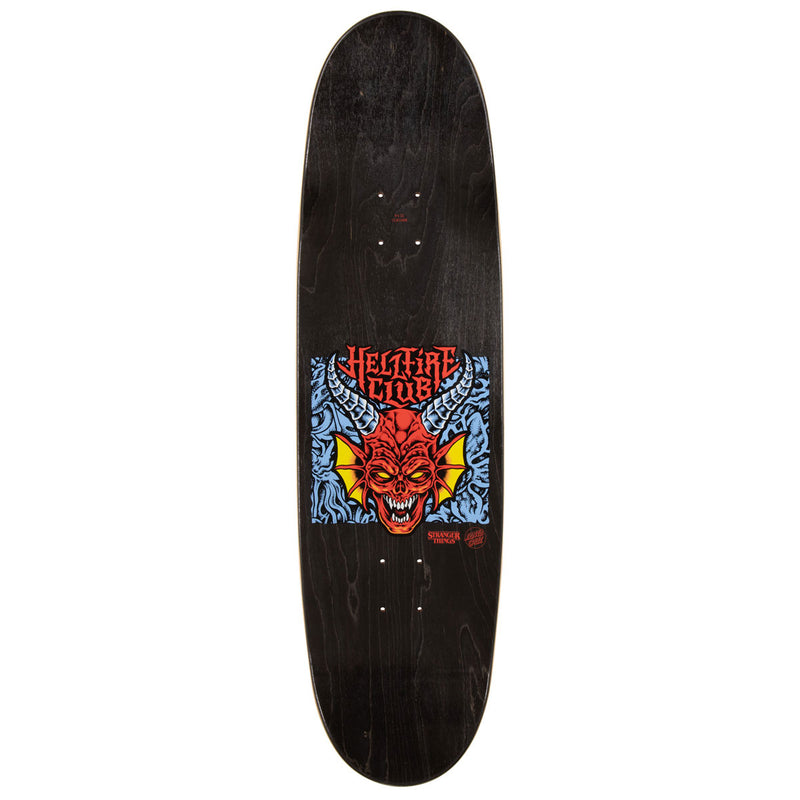 Santa Cruz x Stranger Things Hellfire Club Flames Skateboard Complete - Glow In The Dark - 9.00