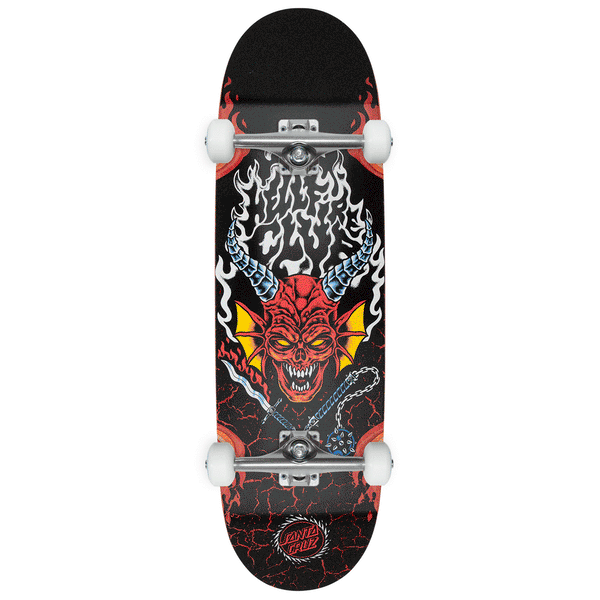 Santa Cruz x Stranger Things Hellfire Club Flames Skateboard