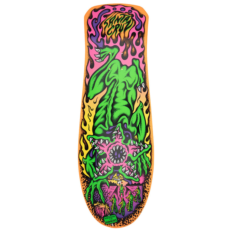 Santa Cruz x Stranger Things Salba Demogorgon Skateboard Deck - Glow In The Dark - 10.30