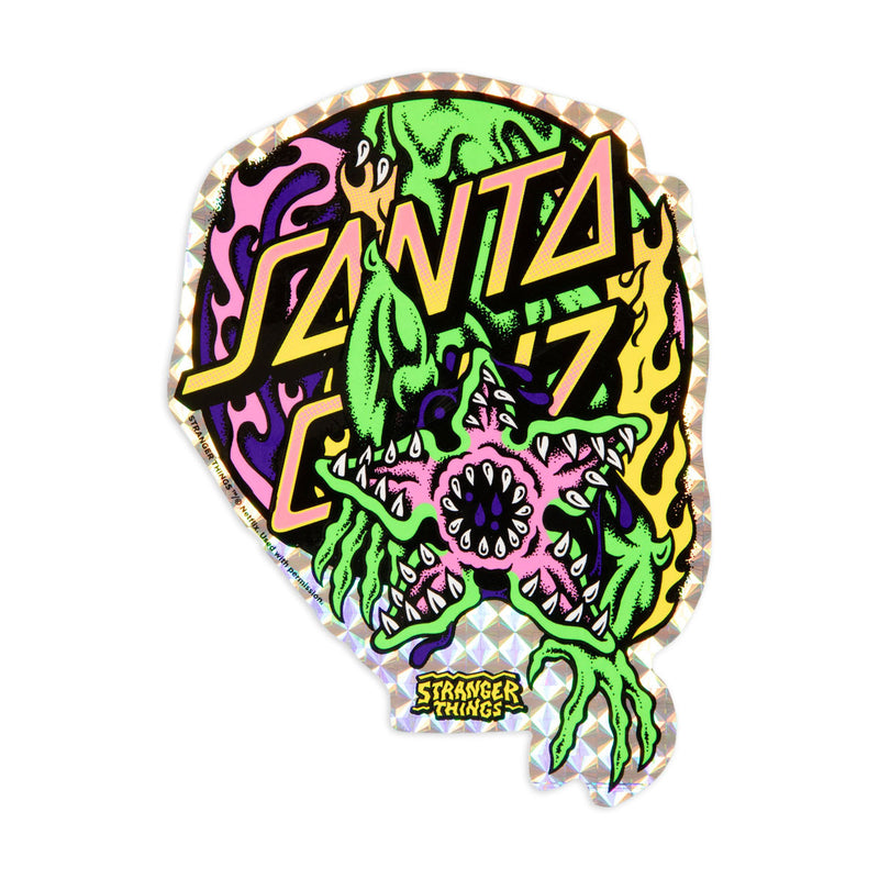 Santa Cruz x Stranger Things Salba Demogorgon Skateboard Deck - Glow In The Dark - 10.30