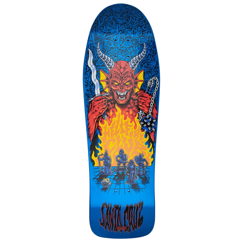 Santa Cruz x Stranger Things Knox Hellfire Pit Skateboard Complete - Glow In The Dark - 10.07