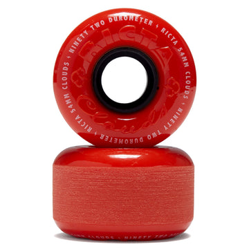 Ricta Clouds 92a Skateboard Wheels - Red/Orange - 54mm
