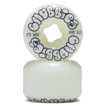OJ Throw Ups Chubbies 99a Skateboard Wheels - White - 54mm