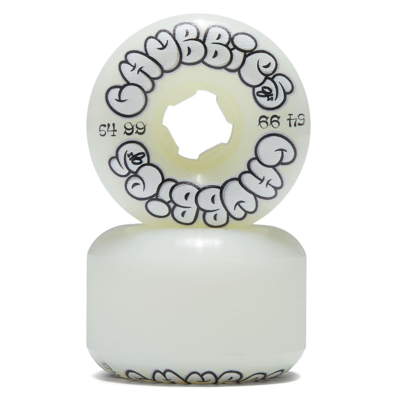 OJ Throw Ups Chubbies 99a Skateboard Wheels - White - 54mm