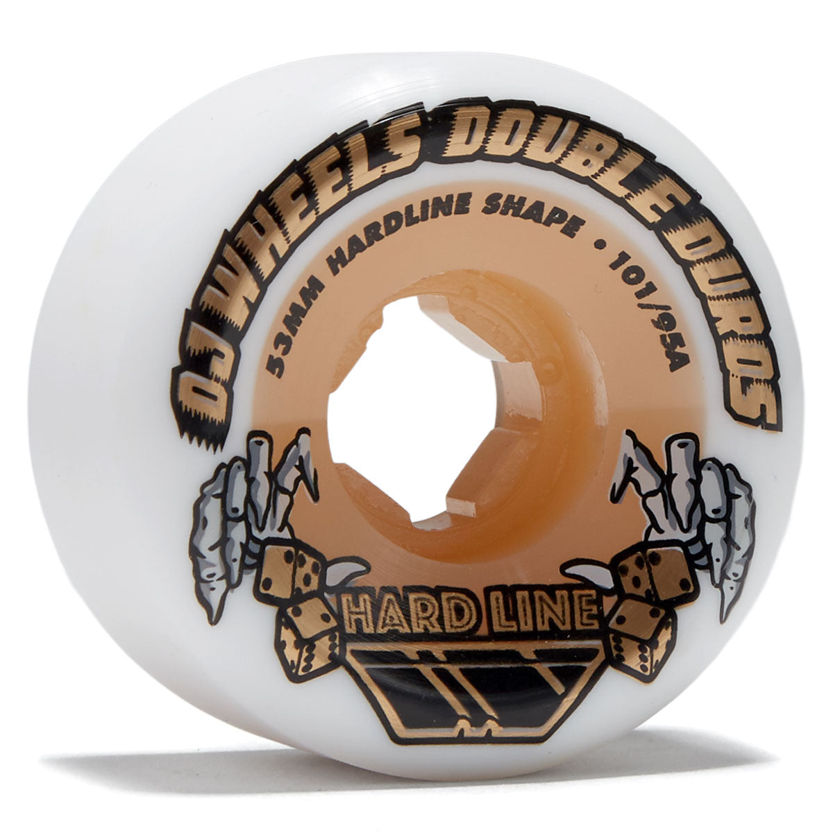 OJ Double Duro Hardline 101a/95a Skateboard Wheels - Gum - 53mm – CCS