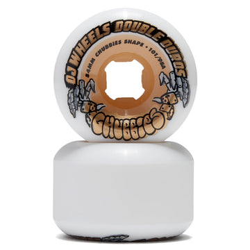OJ Double Duro Chubbies 101a/95a Skateboard Wheels - Gum - 54mm