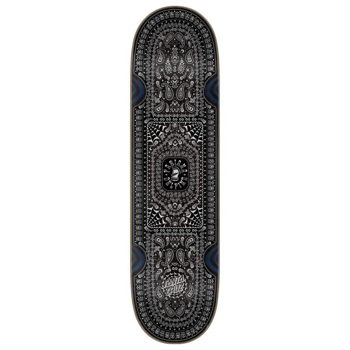 Santa Cruz Delfino Bandana Pro Skateboard Deck - 8.25