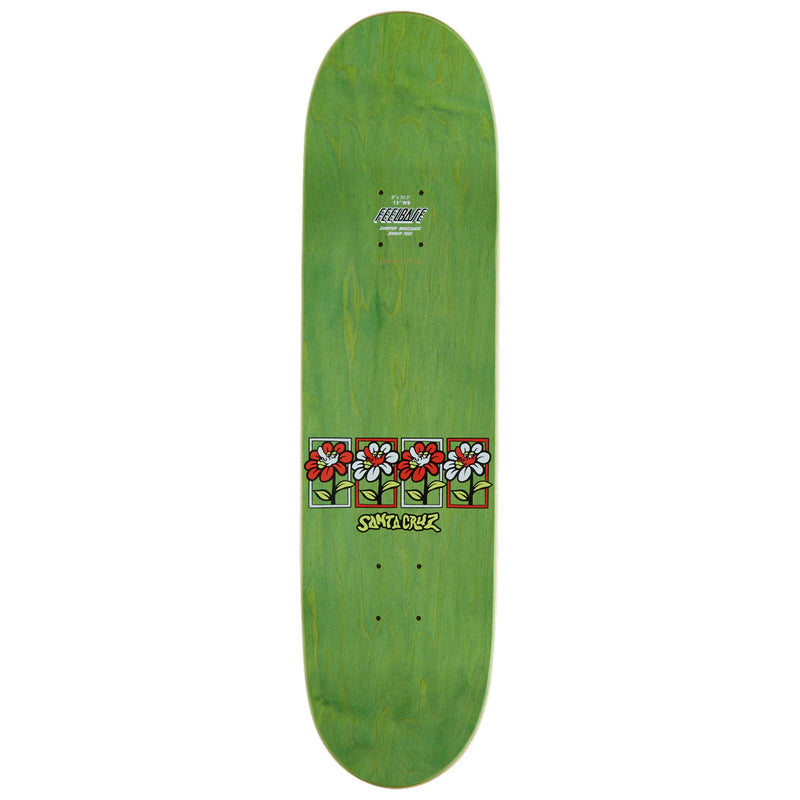 Santa Cruz Delfino Flower Frame FeelBase Pro Skateboard Complete - 8.00