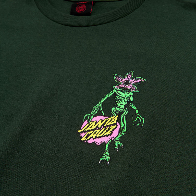 Santa Cruz x Stranger Things Demogorgon Dot T-Shirt - Forest