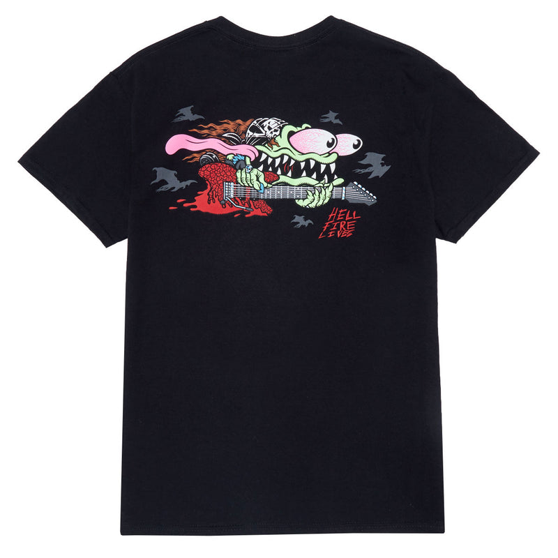 Santa Cruz x Stranger Things Eddie Slasher T-Shirt - Black