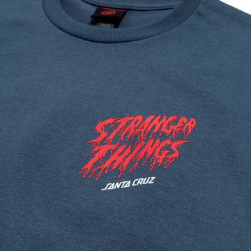Santa Cruz x Stranger Things Eddie Slasher T-Shirt - Blue Dusk