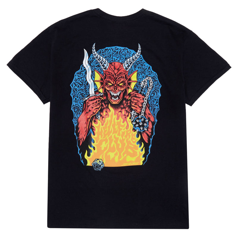 Santa Cruz x Stranger Things Hellfire Pit T-Shirt - Black