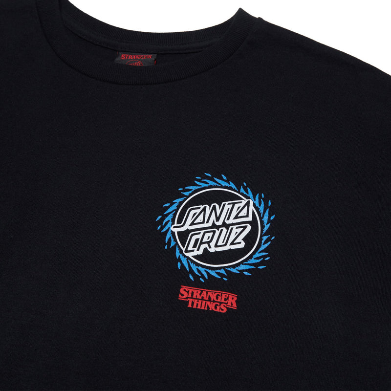 Santa Cruz x Stranger Things Hellfire Pit T-Shirt - Black
