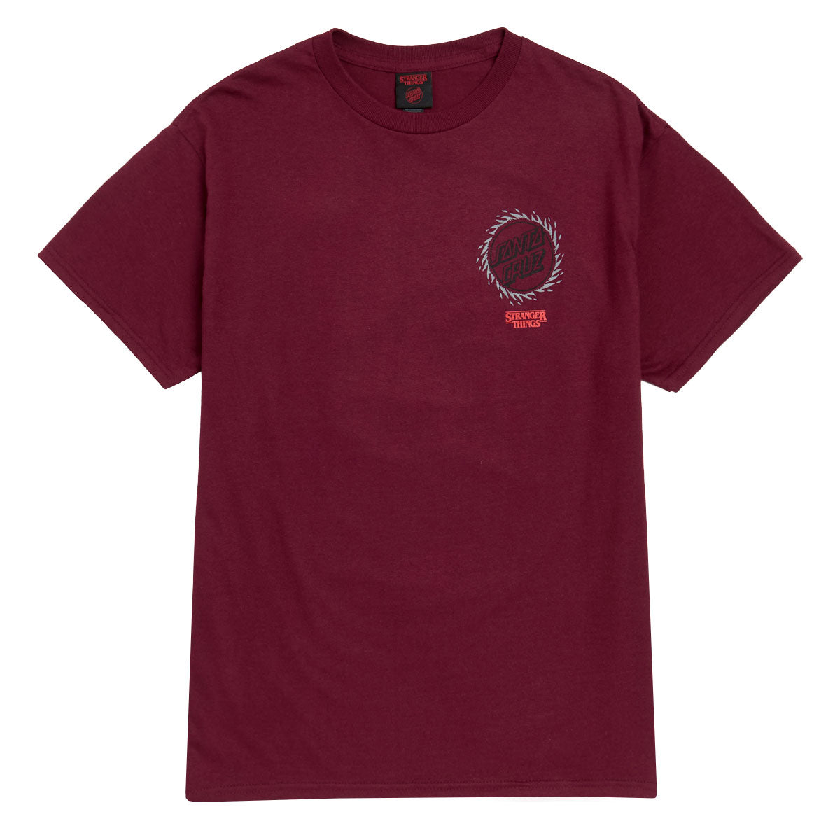 Santa Cruz x Stranger Things Hellfire Pit T-Shirt - Maroon – CCS