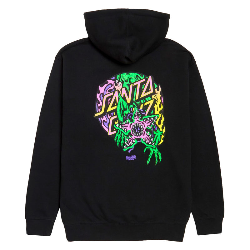 Santa Cruz x Stranger Things Demogorgon Dot Hoodie - Black