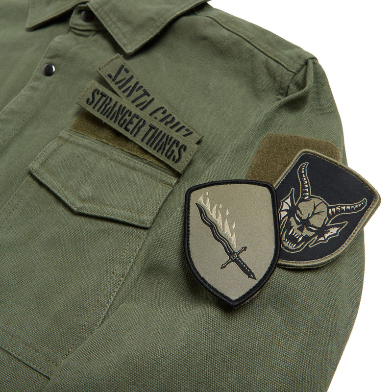 Santa Cruz x Stranger Things Crawl Utility Jacket - Army