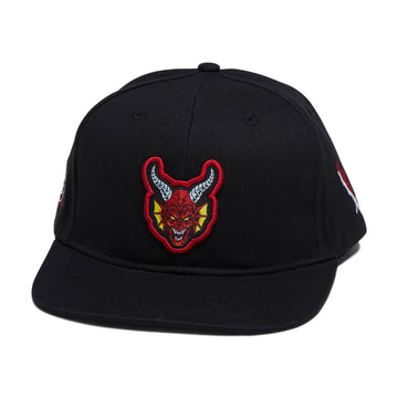 Santa Cruz x Stranger Things Hellfire Club Snapback Hat - Black