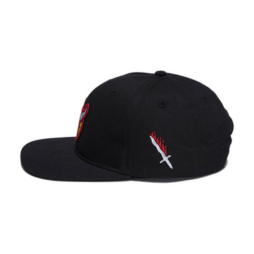 Santa Cruz x Stranger Things Hellfire Club Snapback Hat - Black