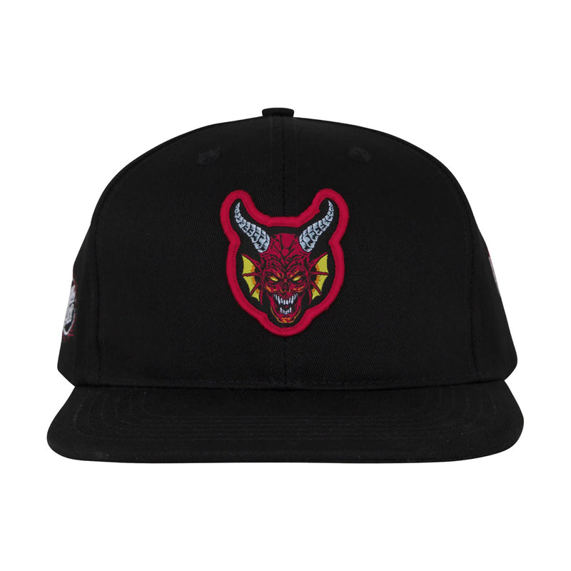 Santa Cruz x Stranger Things Hellfire Club Snapback Hat - Black